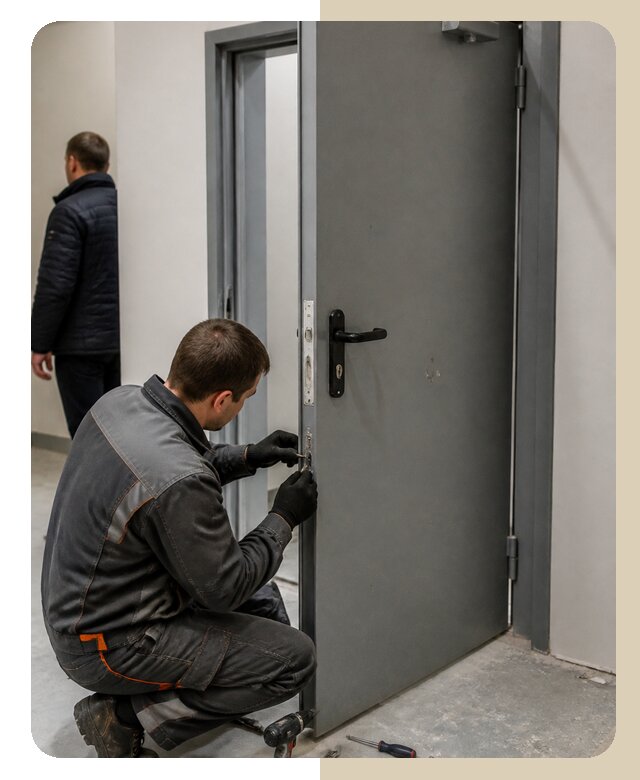 Ремонт противопожарной двери в Евпатории по цене 6846 р. | ДвериЛегко-Евп