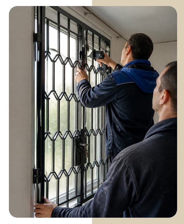 Установка распашных решеток в Евпатории цена от 6846 р. | ДвериЛегко-Евп