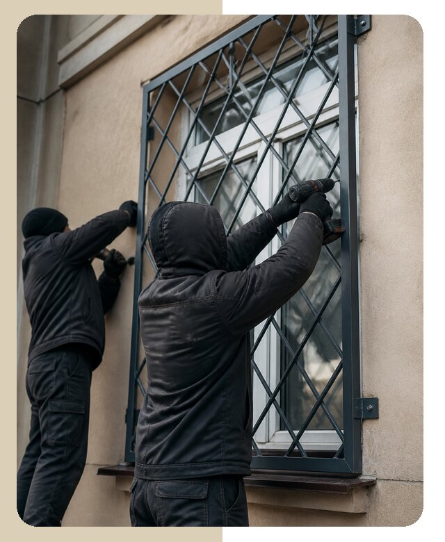 Установка антивандальных решеток на окна в Евпатории